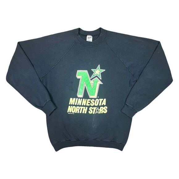 Vintage Trench 1989 Minnesota North Stars Crew Neck Sweatshirt - Size XL - Picture 1 of 6